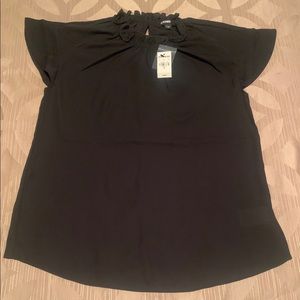 NWT EXPRESS Black Mock Neck Top - XS